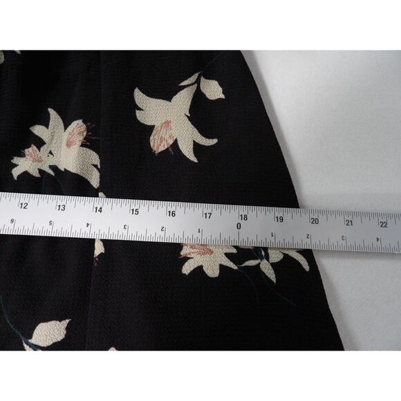 June & Hudson Dress Cold Shoulder Large Black Floral Midi Keyhole Sundress - Picture 10 of 15